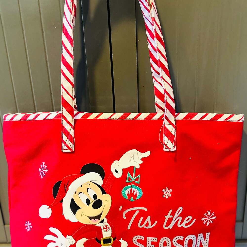 Disney Tote Bag - Holiday 2020 -Mickey & Minnie Mouse - Tis the Season,